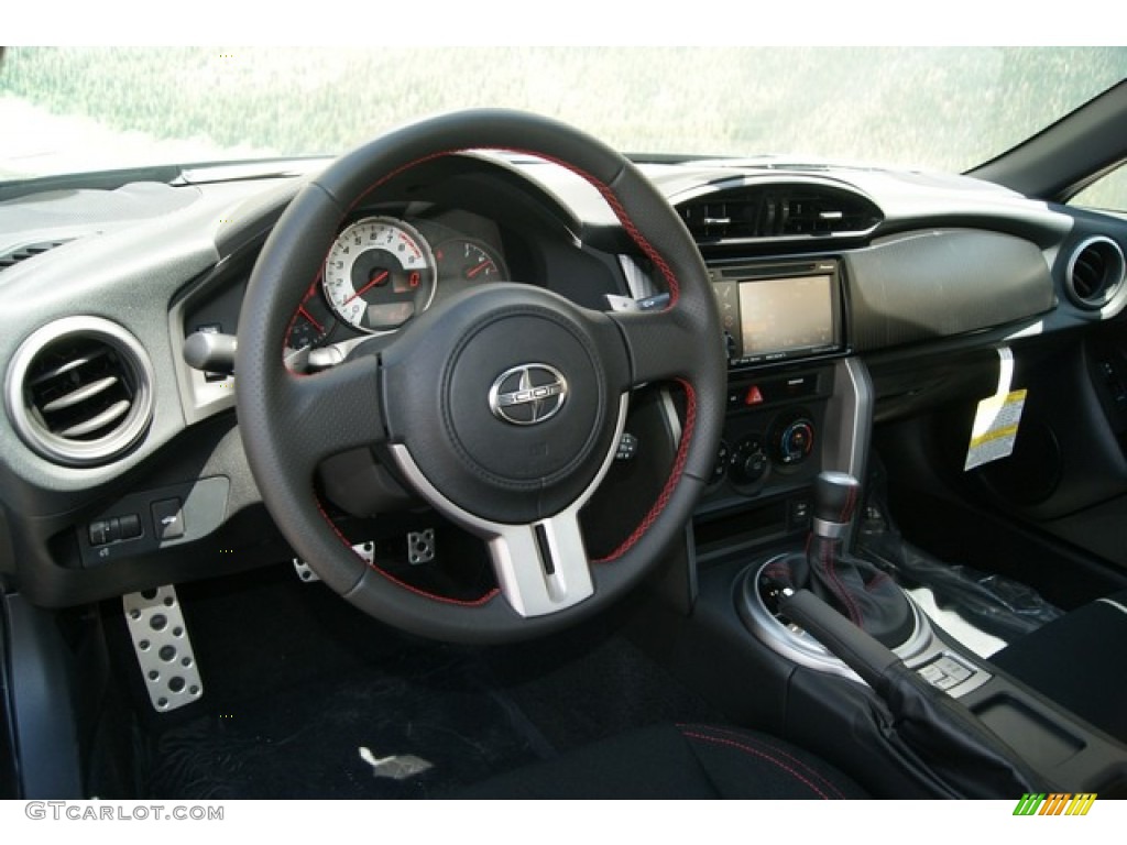 2013 Scion FR-S Sport Coupe Black/Red Accents Dashboard Photo #68207034