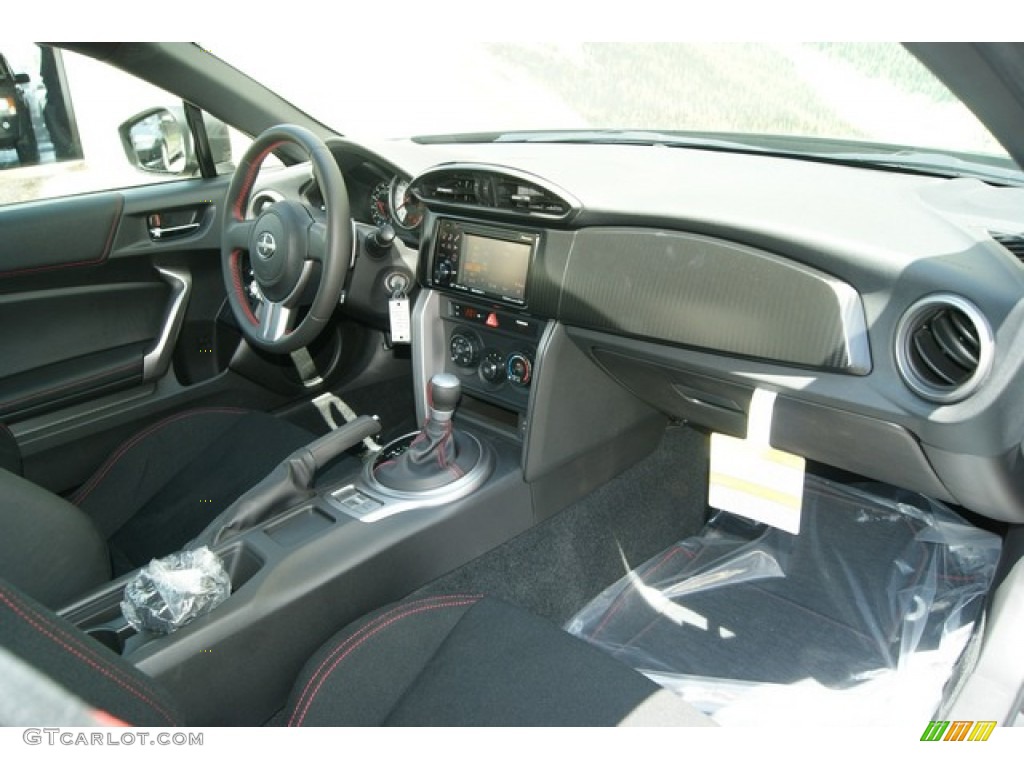 Black/Red Accents Interior 2013 Scion FR-S Sport Coupe Photo #68207052