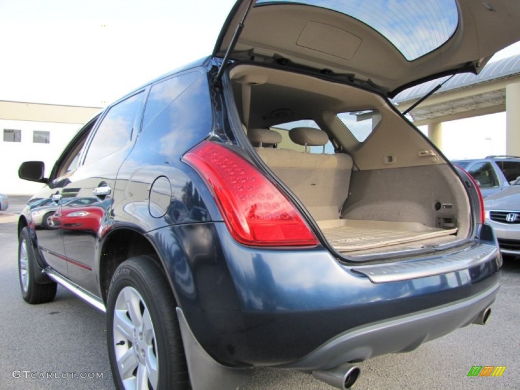 2006 Murano SL - Midnight Blue Pearl / Cafe Latte photo #9