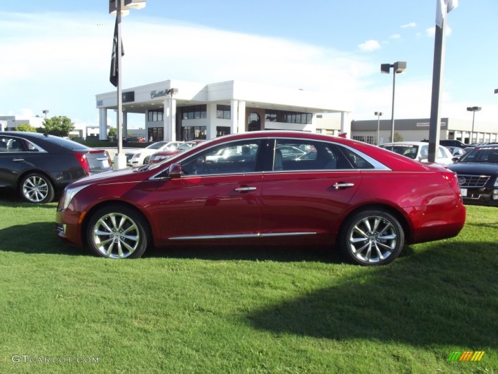 2013 XTS Luxury FWD - Crystal Red Tintcoat / Shale/Cocoa photo #3