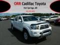 2010 Super White Toyota Tacoma V6 SR5 TRD Sport Double Cab 4x4  photo #1