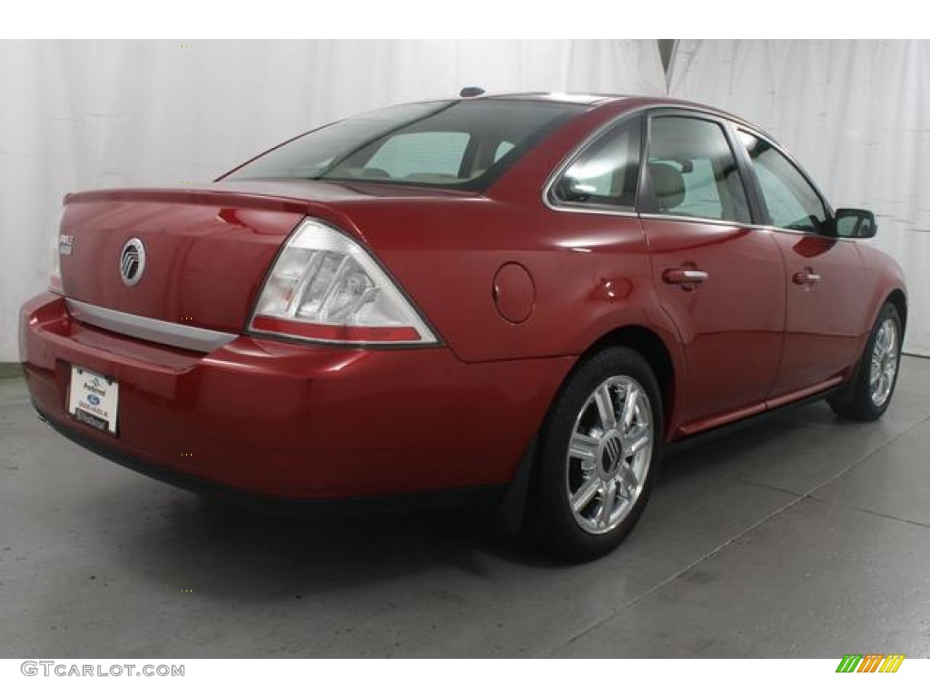 2009 Sable Premier Sedan - Sangria Red Metallic / Light Camel photo #5