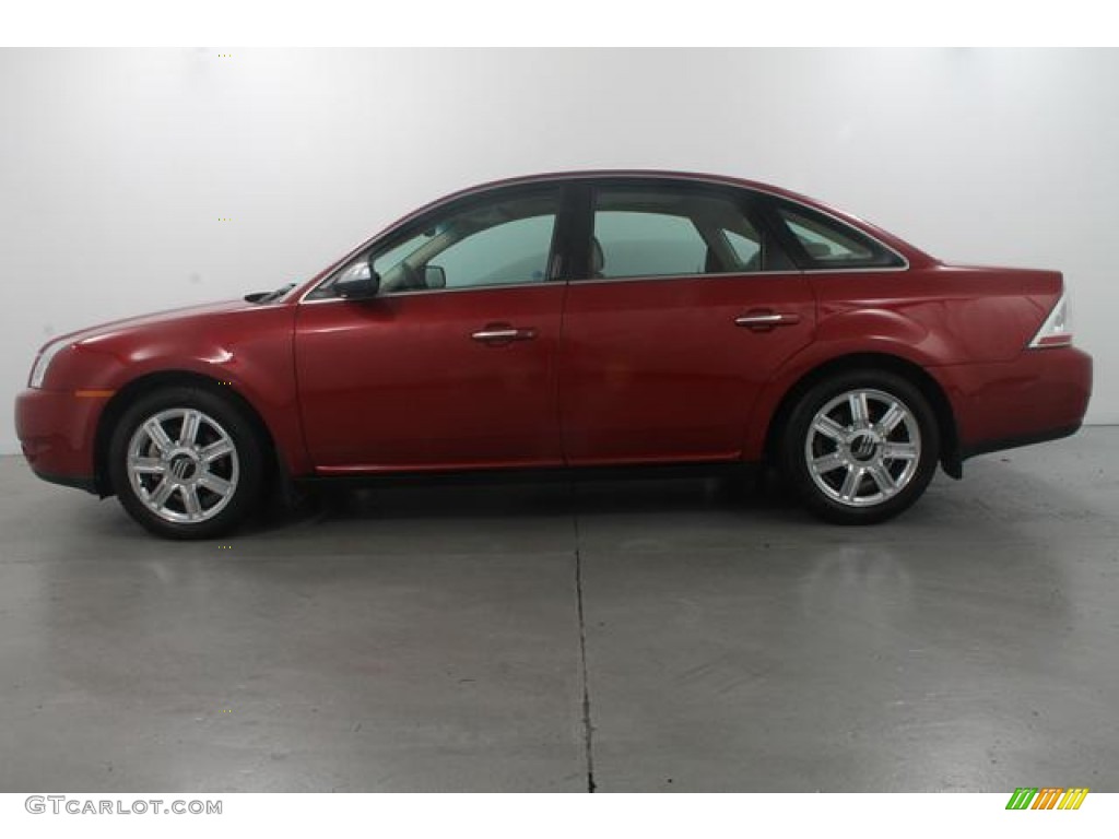2009 Sable Premier Sedan - Sangria Red Metallic / Light Camel photo #8