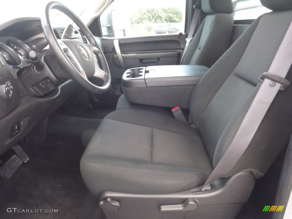 Ebony Interior 2012 GMC Sierra 3500HD SLE Regular Cab 4x4 Chassis Photo #68210913