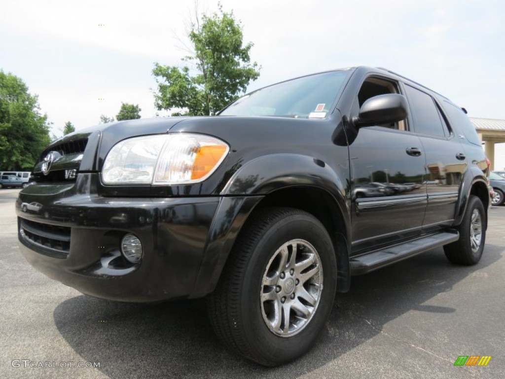 2005 Sequoia SR5 - Black / Light Charcoal photo #1