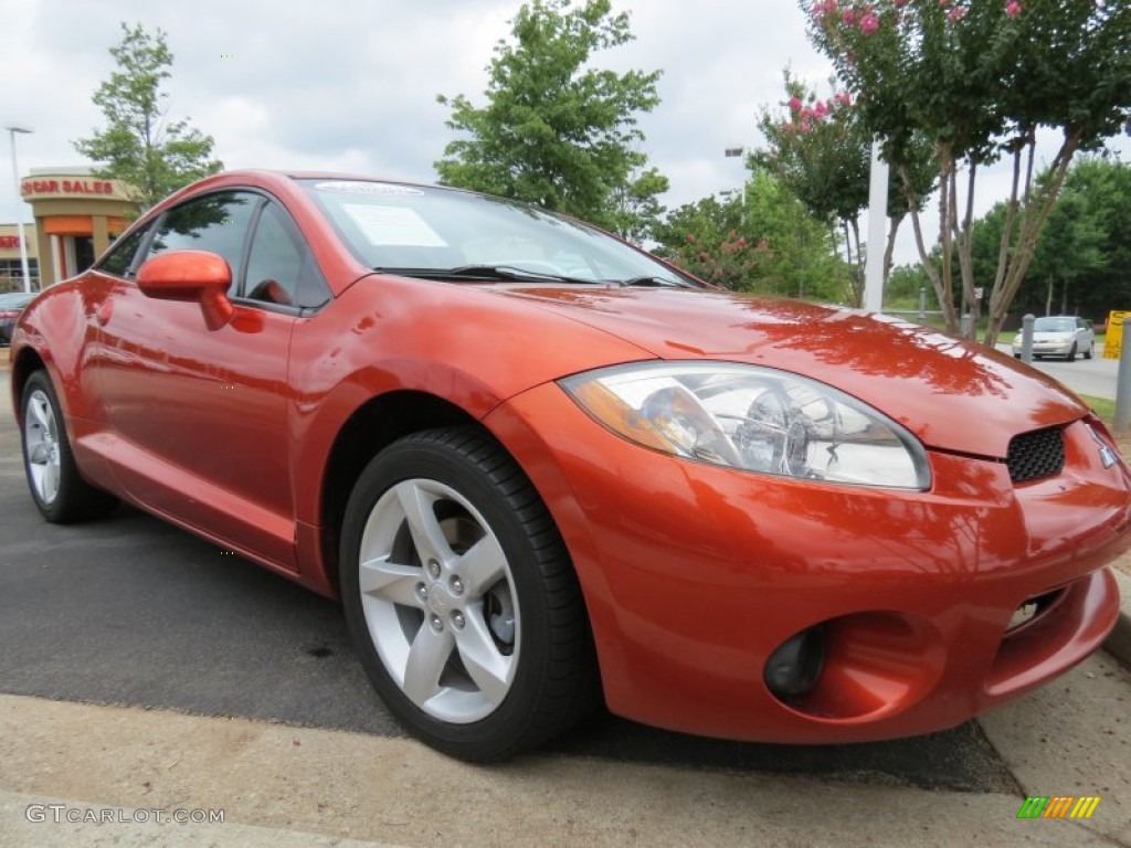 2006 Eclipse GS Coupe - Sunset Orange Pearlescent / Dark Charcoal photo #4
