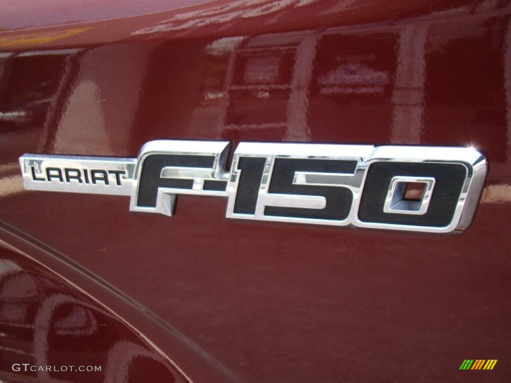 2010 F150 Lariat SuperCab 4x4 - Royal Red Metallic / Tan photo #35