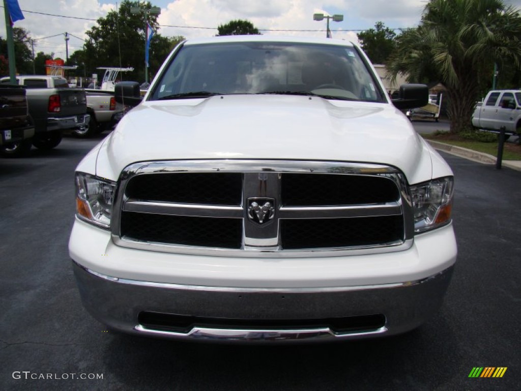 2011 Ram 1500 SLT Quad Cab - Bright White / Dark Slate Gray/Medium Graystone photo #4