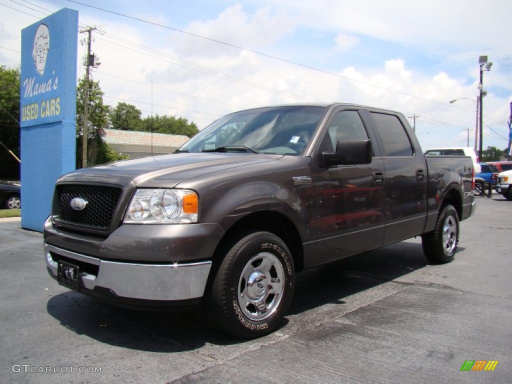 2006 F150 XLT SuperCrew - Dark Shadow Grey Metallic / Medium/Dark Flint photo #4