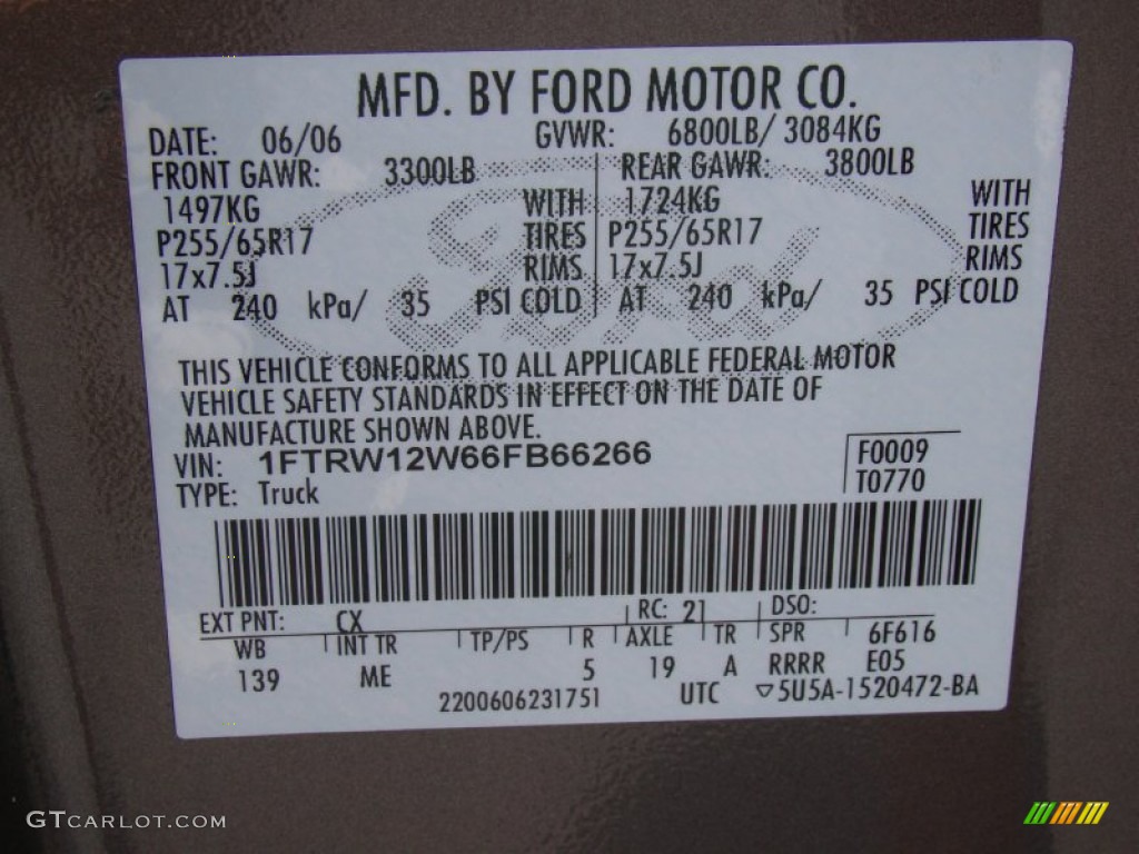 2006 F150 XLT SuperCrew - Dark Shadow Grey Metallic / Medium/Dark Flint photo #21