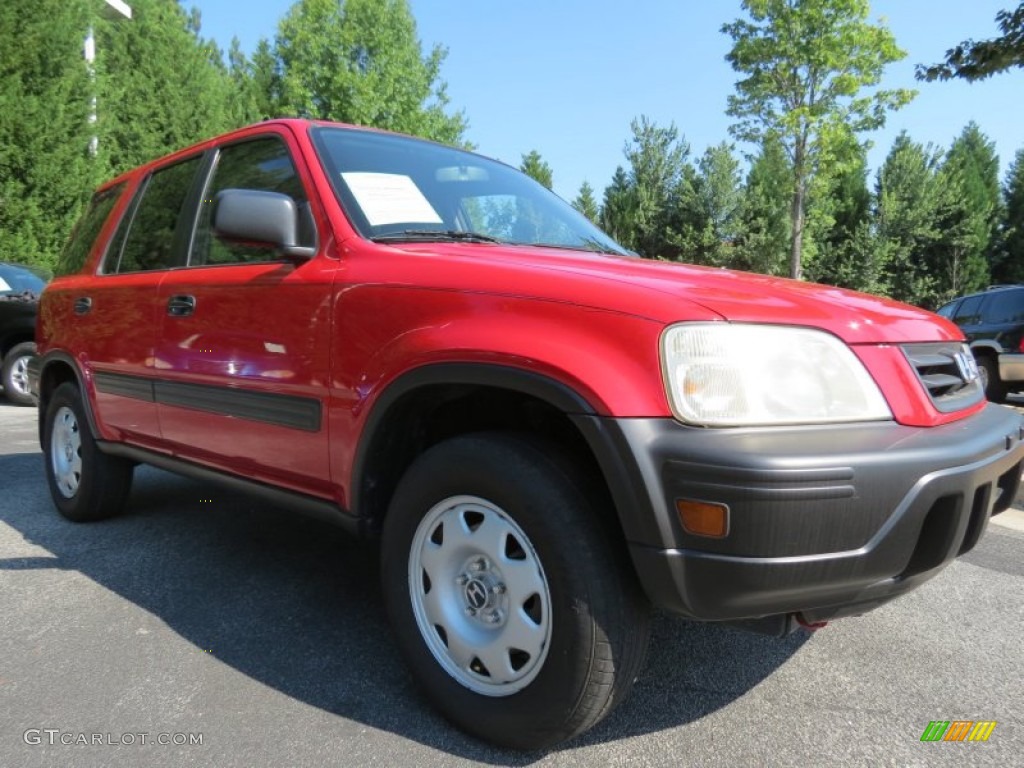 2001 CR-V LX - Milano Red / Dark Gray photo #4