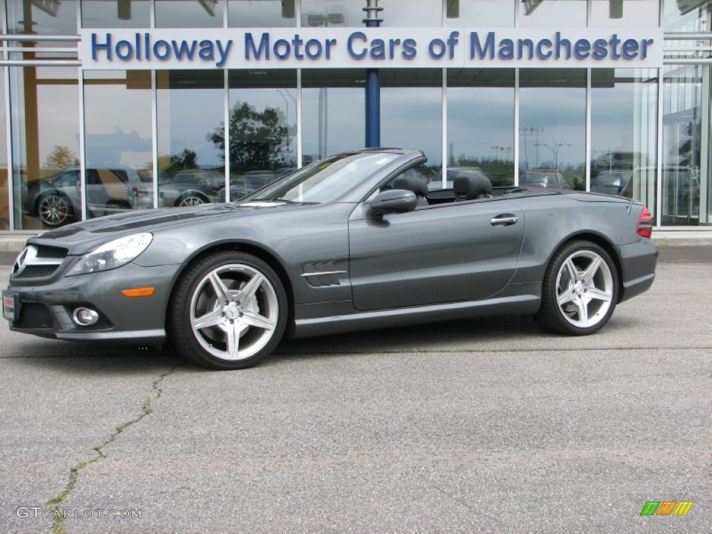 2009 SL 550 Roadster - designo Graphite Metallic / Black photo #1