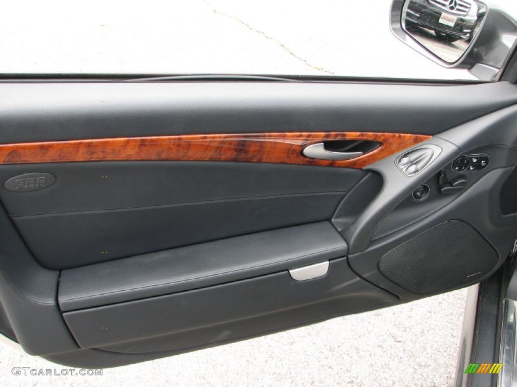 2009 Mercedes-Benz SL 550 Roadster Black Door Panel Photo #68214939