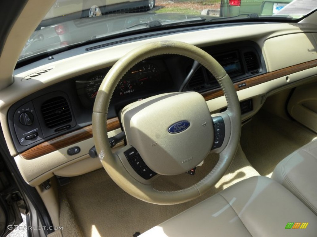 2006 Ford Crown Victoria Lx Light Camel Steering Wheel Photo