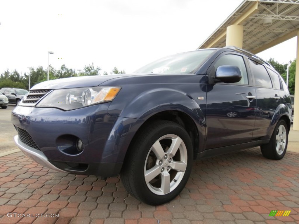 2007 Outlander XLS - Deep Blue Metallic / Beige photo #1