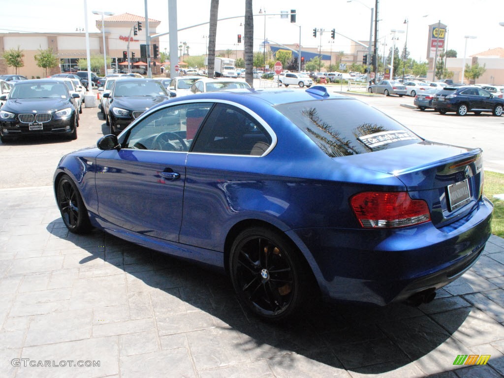 2009 1 Series 135i Coupe - Montego Blue Metallic / Black photo #10