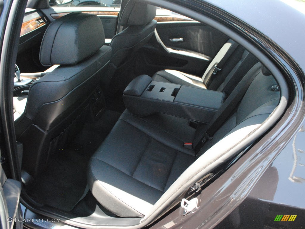 Black Interior 2010 BMW 5 Series 528i Sedan Photo #68219043