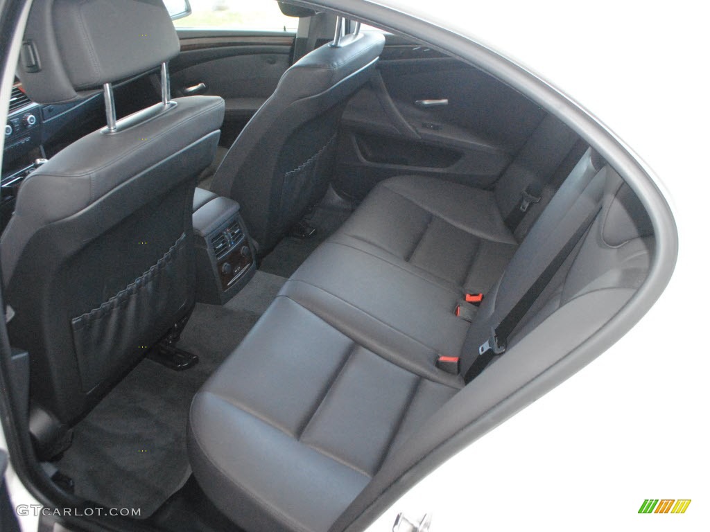 Black Interior 2010 BMW 5 Series 528i Sedan Photo #68219196