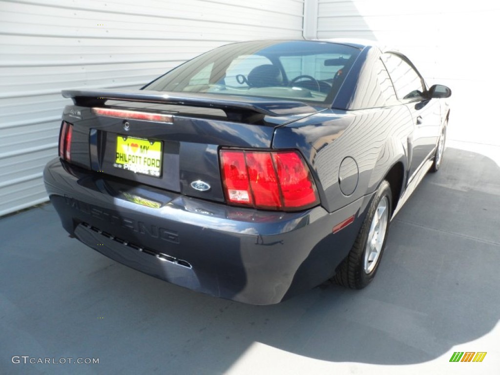 2003 Mustang V6 Coupe - True Blue Metallic / Dark Charcoal photo #3