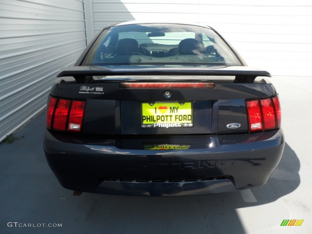 2003 Mustang V6 Coupe - True Blue Metallic / Dark Charcoal photo #4