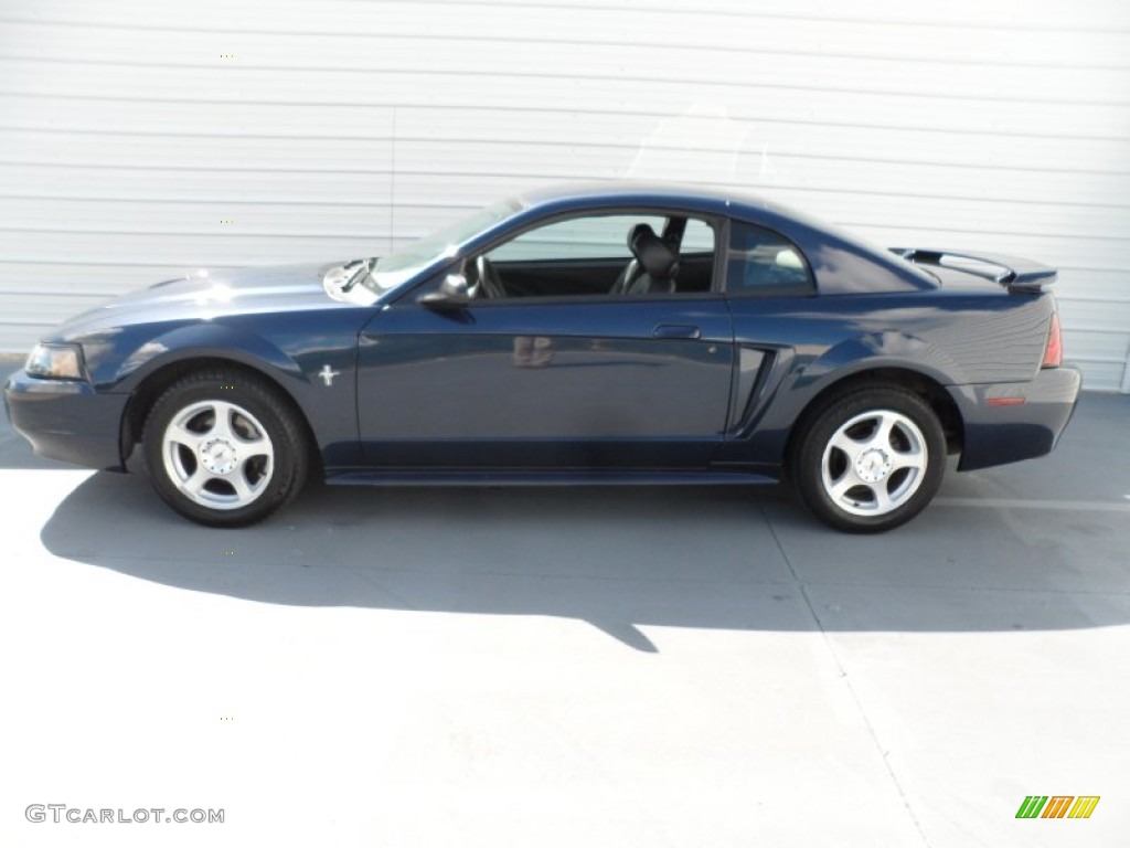 2003 Mustang V6 Coupe - True Blue Metallic / Dark Charcoal photo #5