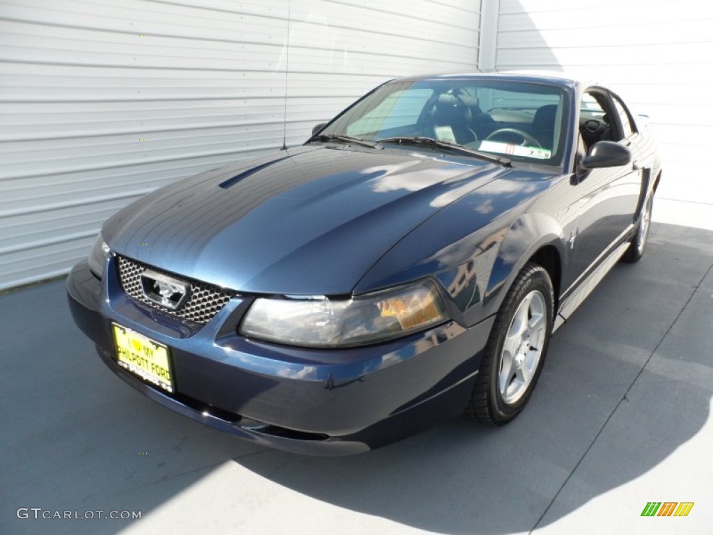 2003 Mustang V6 Coupe - True Blue Metallic / Dark Charcoal photo #6