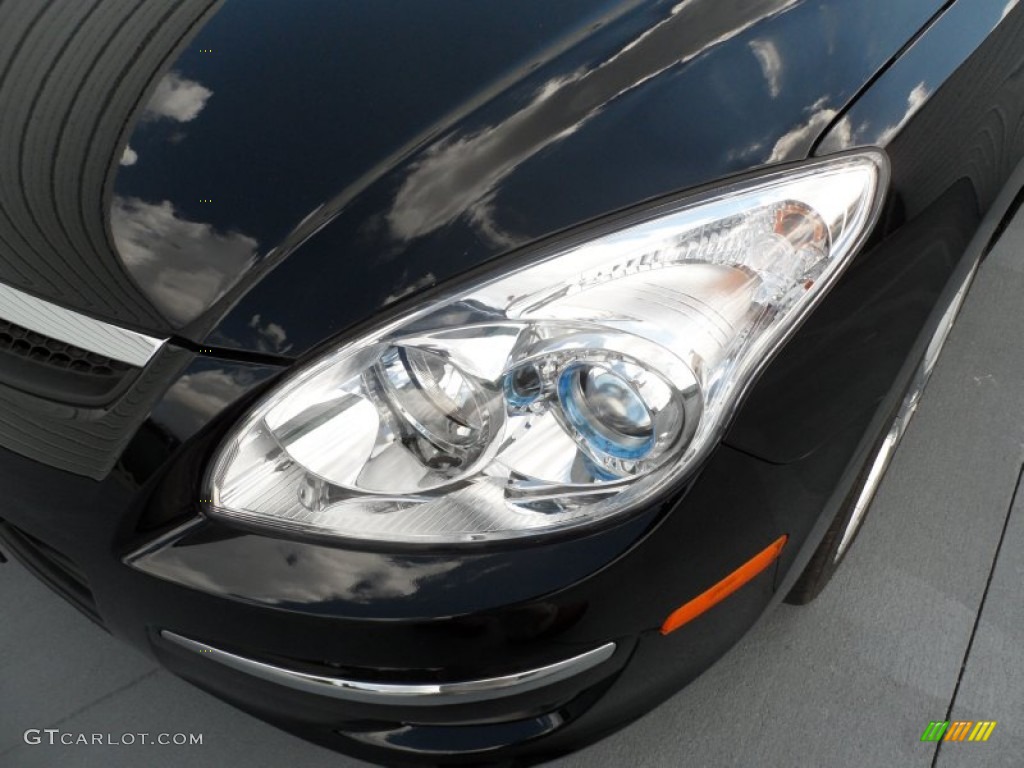 2012 Elantra SE Touring - Black Noir Pearl / Beige photo #8