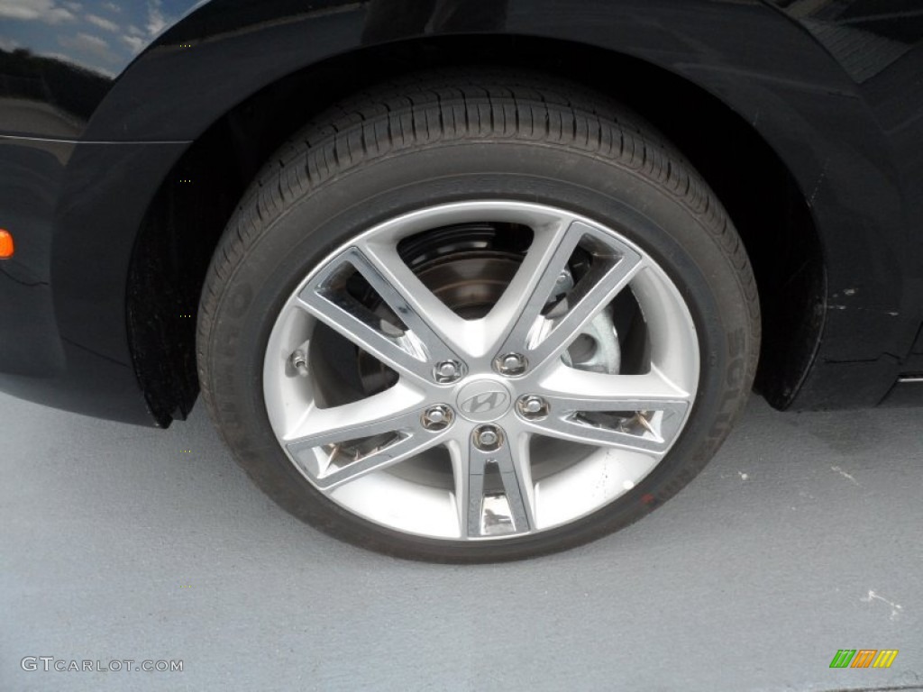 2012 Elantra SE Touring - Black Noir Pearl / Beige photo #9