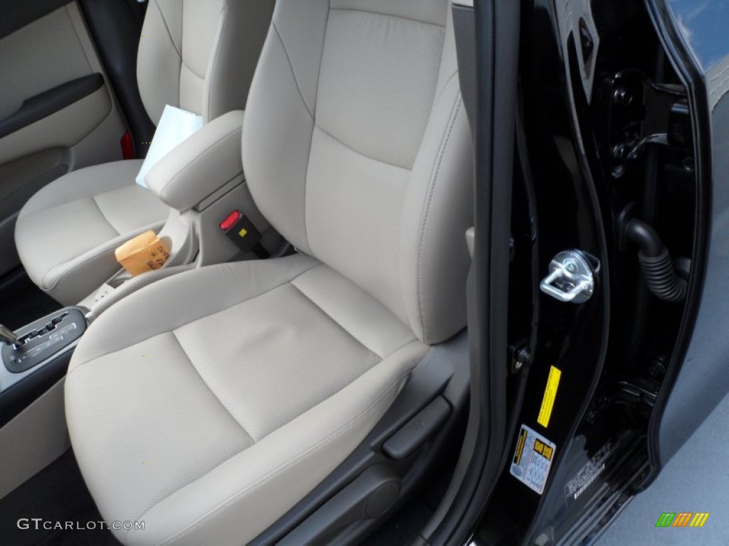 2012 Elantra SE Touring - Black Noir Pearl / Beige photo #24