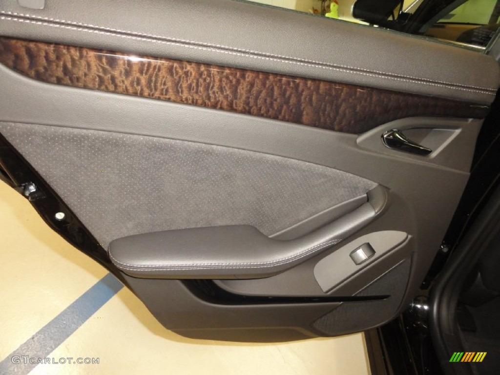 2012 Cadillac CTS -V Sedan Ebony/Ebony Door Panel Photo #68221546