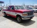 1995 Vermillion Red Ford F150 XLT Extended Cab 4x4  photo #11