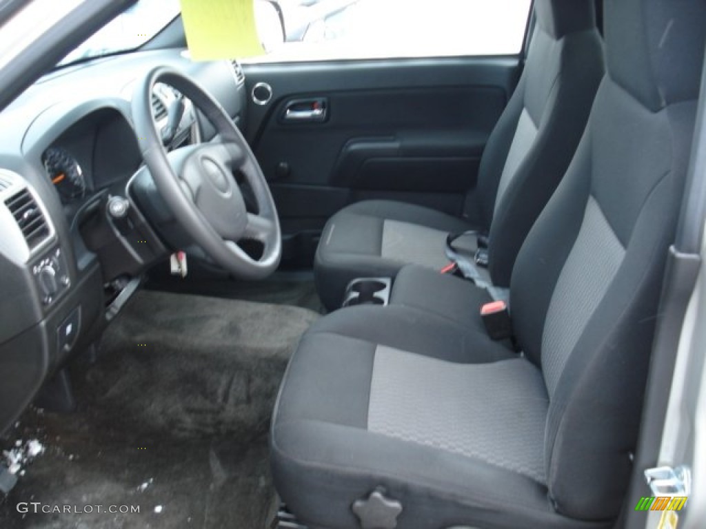 Medium Pewter Interior 2009 GMC Canyon Work Truck Regular Cab 4x4 Photo #68222326