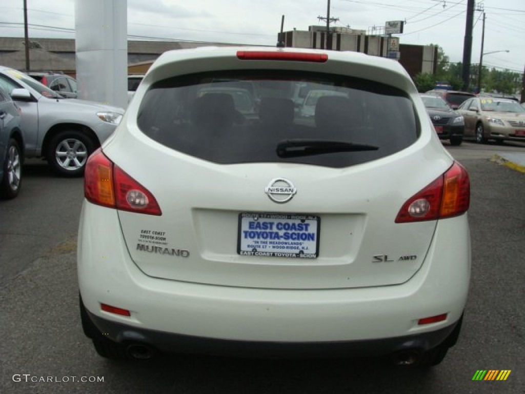 2009 Murano SL AWD - Glacier Pearl / Beige photo #5