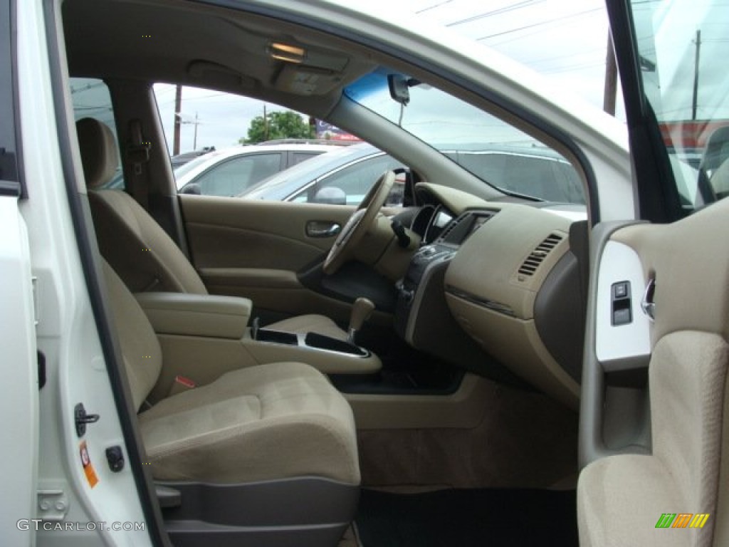 2009 Murano SL AWD - Glacier Pearl / Beige photo #8