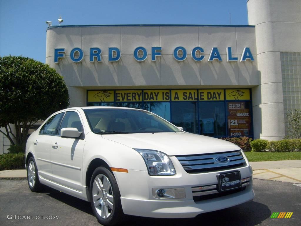 White Suede Ford Fusion