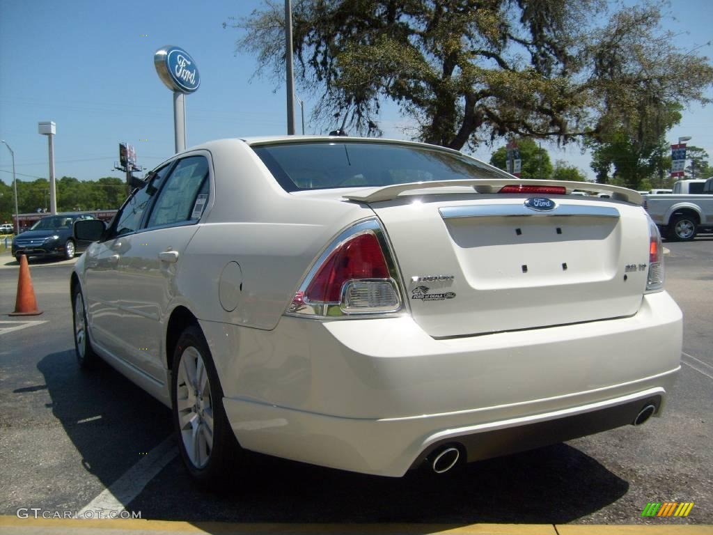 2008 Fusion SEL V6 - White Suede / Medium Light Stone photo #5