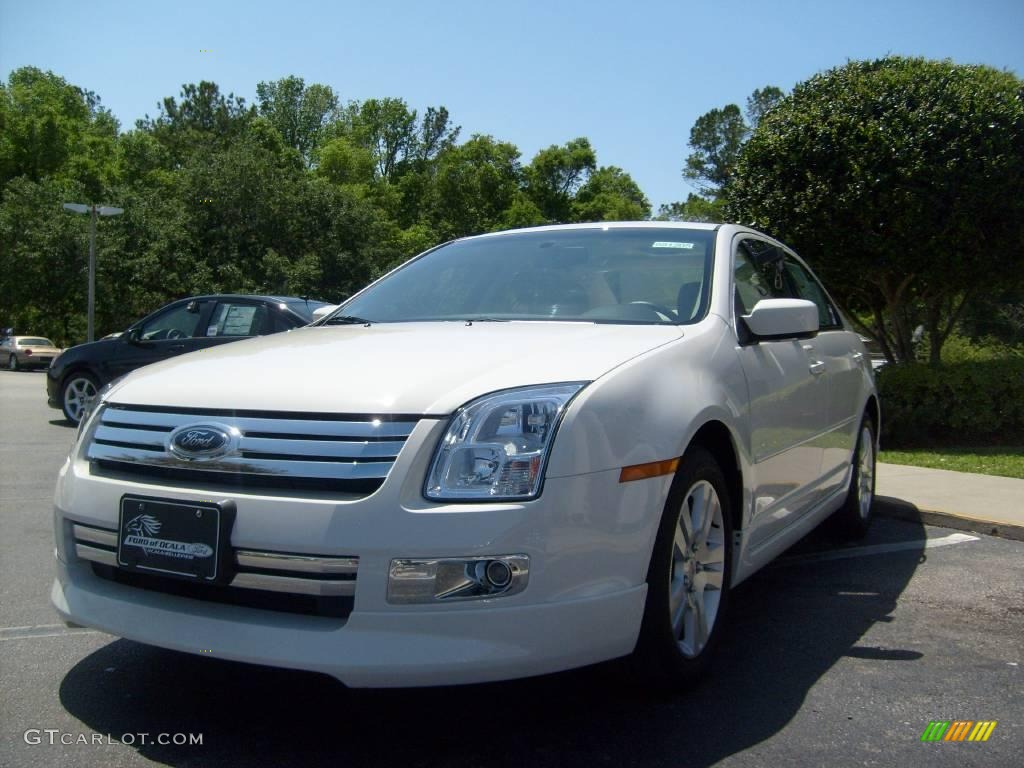 2008 Fusion SEL V6 - White Suede / Medium Light Stone photo #7