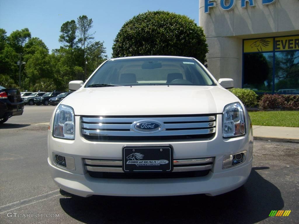 2008 Fusion SEL V6 - White Suede / Medium Light Stone photo #8