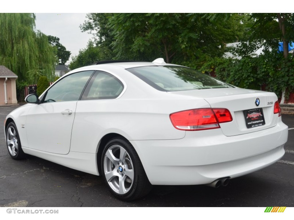 2009 3 Series 328xi Coupe - Alpine White / Cream Beige Dakota Leather photo #5