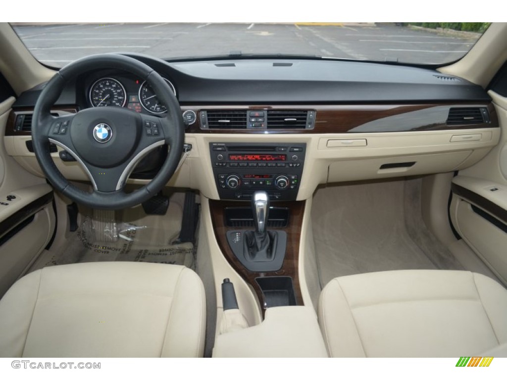 2009 3 Series 328xi Coupe - Alpine White / Cream Beige Dakota Leather photo #9