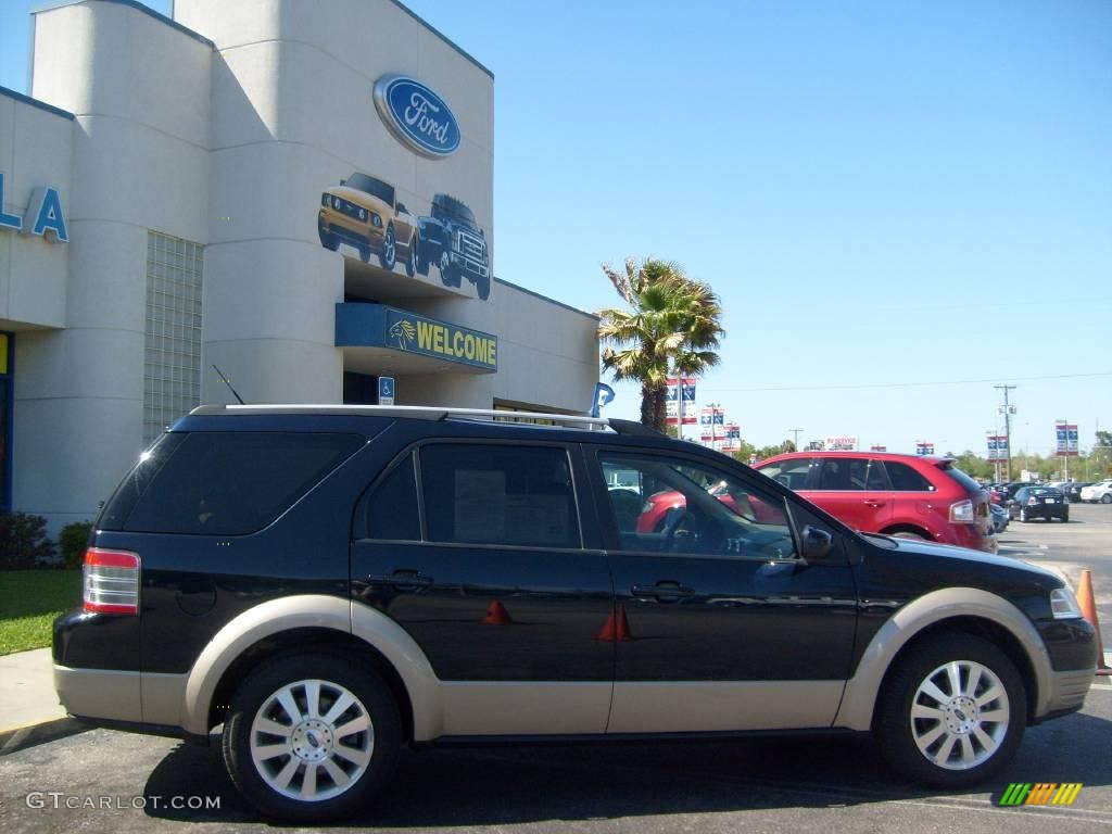 2008 Taurus X Eddie Bauer - Dark Ink Blue Metallic / Camel photo #2