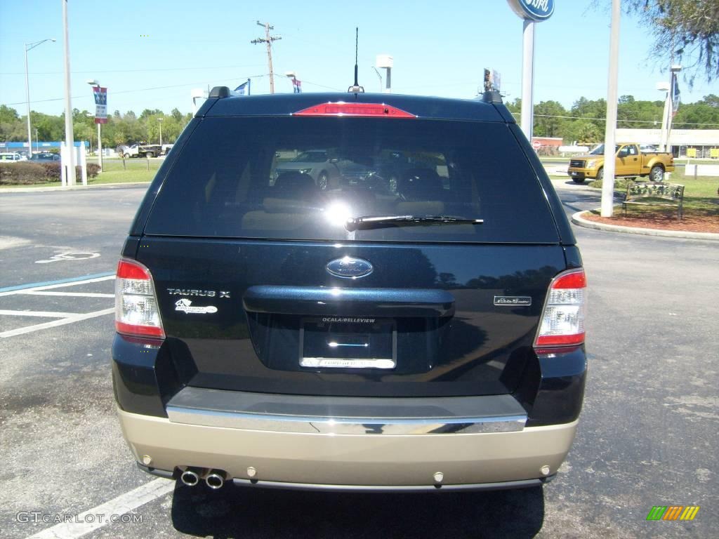2008 Taurus X Eddie Bauer - Dark Ink Blue Metallic / Camel photo #4