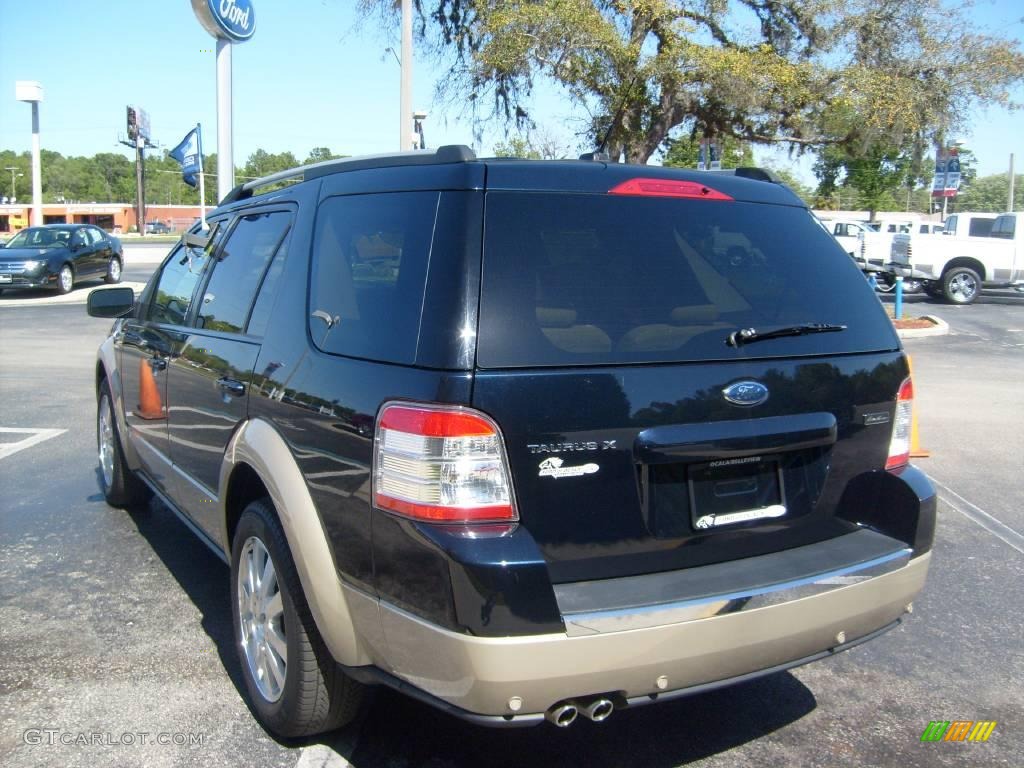 2008 Taurus X Eddie Bauer - Dark Ink Blue Metallic / Camel photo #5