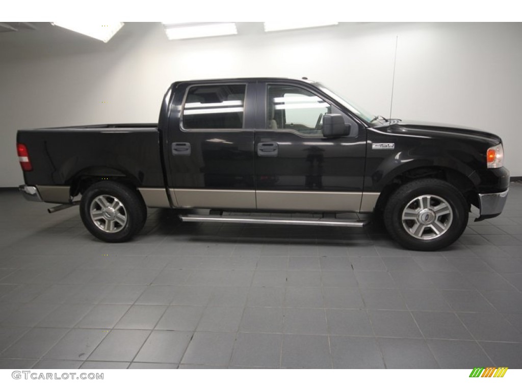 2006 F150 XLT SuperCrew - Black / Tan photo #8