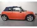 2005 Hot Orange Metallic Mini Cooper S Convertible  photo #7