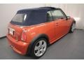 2005 Hot Orange Metallic Mini Cooper S Convertible  photo #10
