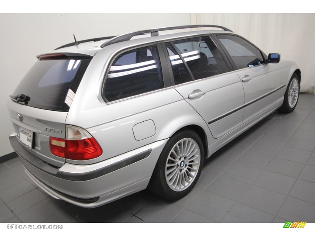 2001 3 Series 325xi Wagon - Titanium Silver Metallic / Black photo #10