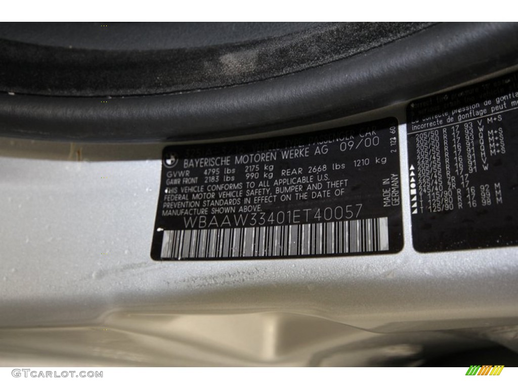 2001 3 Series 325xi Wagon - Titanium Silver Metallic / Black photo #12