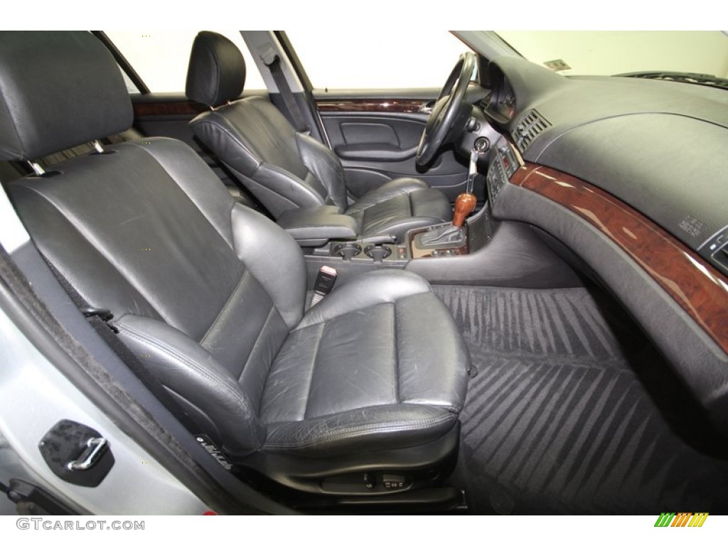 2001 3 Series 325xi Wagon - Titanium Silver Metallic / Black photo #35