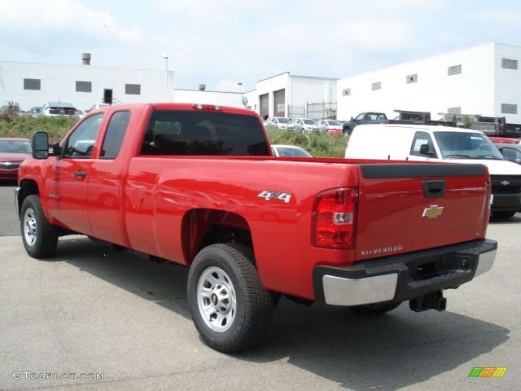 Victory Red 2013 Chevrolet Silverado 3500HD WT Extended Cab 4x4 Exterior Photo #68226427